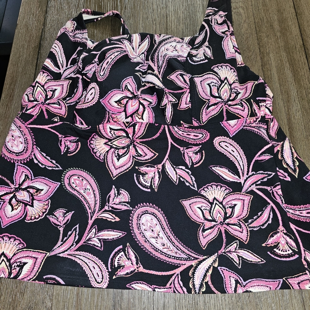Lands end sz. 18W Paisley print tankini - Picture 3 of 7